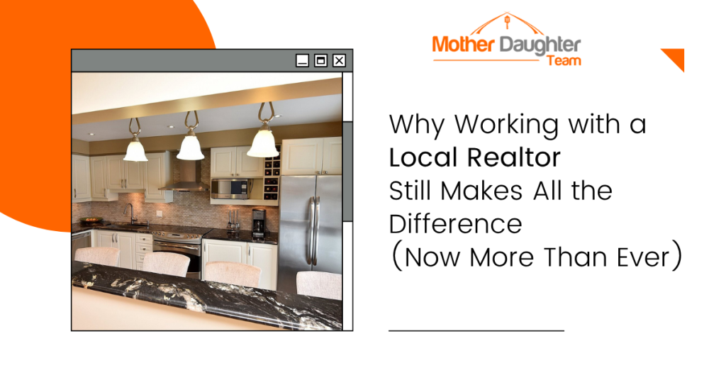 Local realtor advice blog graphic about why working with a Hamilton real estate agent still makes all the difference